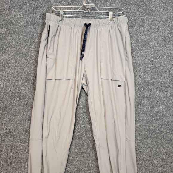 Fabletics Pants Men 32 Gray Joggers Sweatpants Drawstring Gym Athleisure - Picture 4 of 12